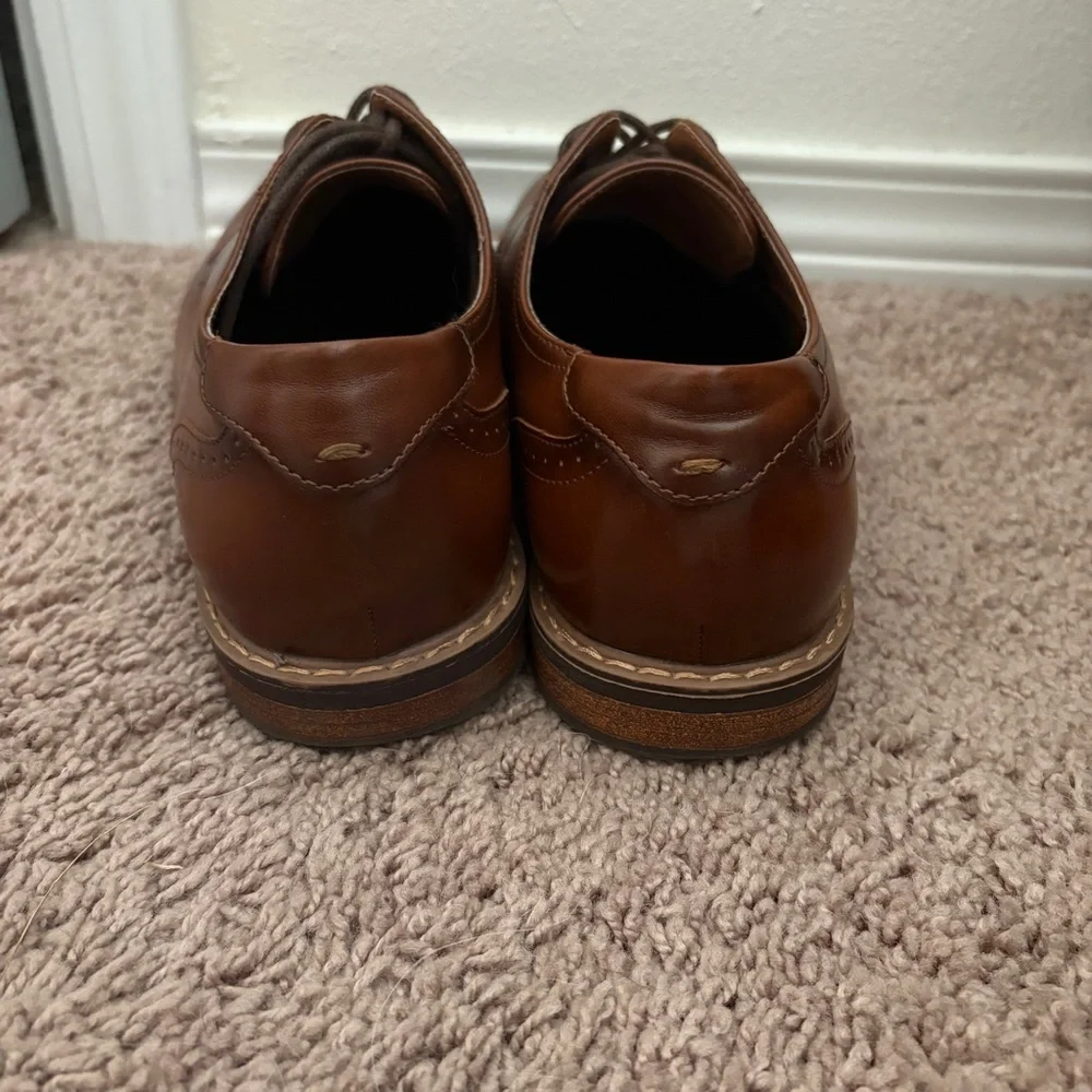 Nunn Bush® Westfield Men's Leather Oxford Dress Shoes in Brown Cognac Size 8